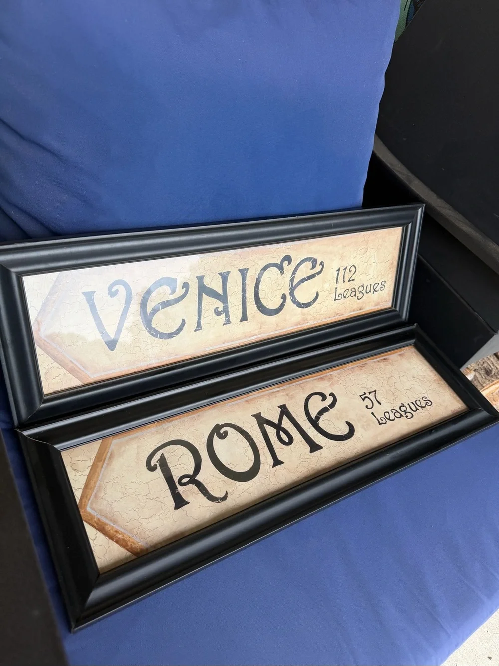 Rome 57 Leagues & Venice 112 Leagues Vintage Frames